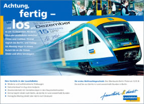 Entwicklung Kommunikationskampagne Niederlausitzbahn, Connex Bahn/Connex Gruppe